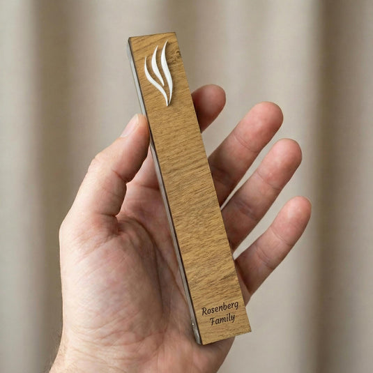 Personalized Acrylic Mezuzah Case, Jewish Decor | Made in Israel