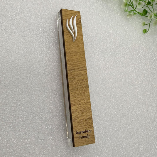 Personalized Acrylic Mezuzah Case, Jewish Decor | Made in Israel