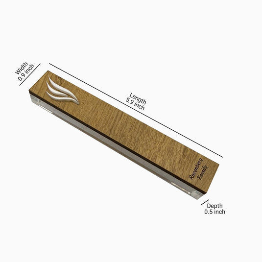 בית מזוזה | Personalized Acrylic Mezuzah Case, Classic & Minimalist Jewish Decor
