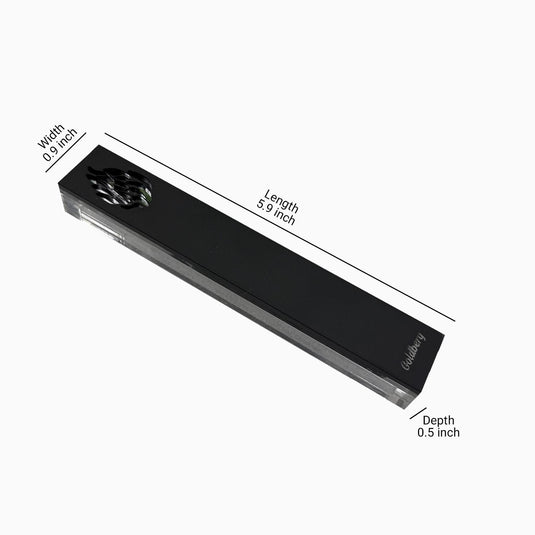 Personalized Acrylic Mezuzah Case, “HaEsh Sheli” Symbol, Family Name, Minimalist Jewish Decor
