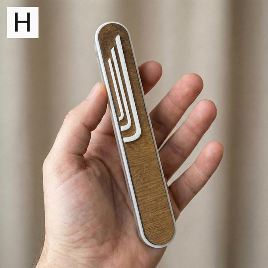 Personalized Acrylic Mezuzah (בית מזוזה) Case, Family Name, Minimalist Jewish Decor