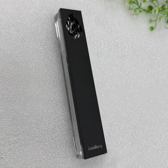 Personalized Acrylic Mezuzah Case, “HaEsh Sheli” Symbol, Family Name, Minimalist Jewish Decor
